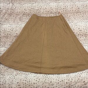 Uniqlo A-Line Skirt in Warm Brown